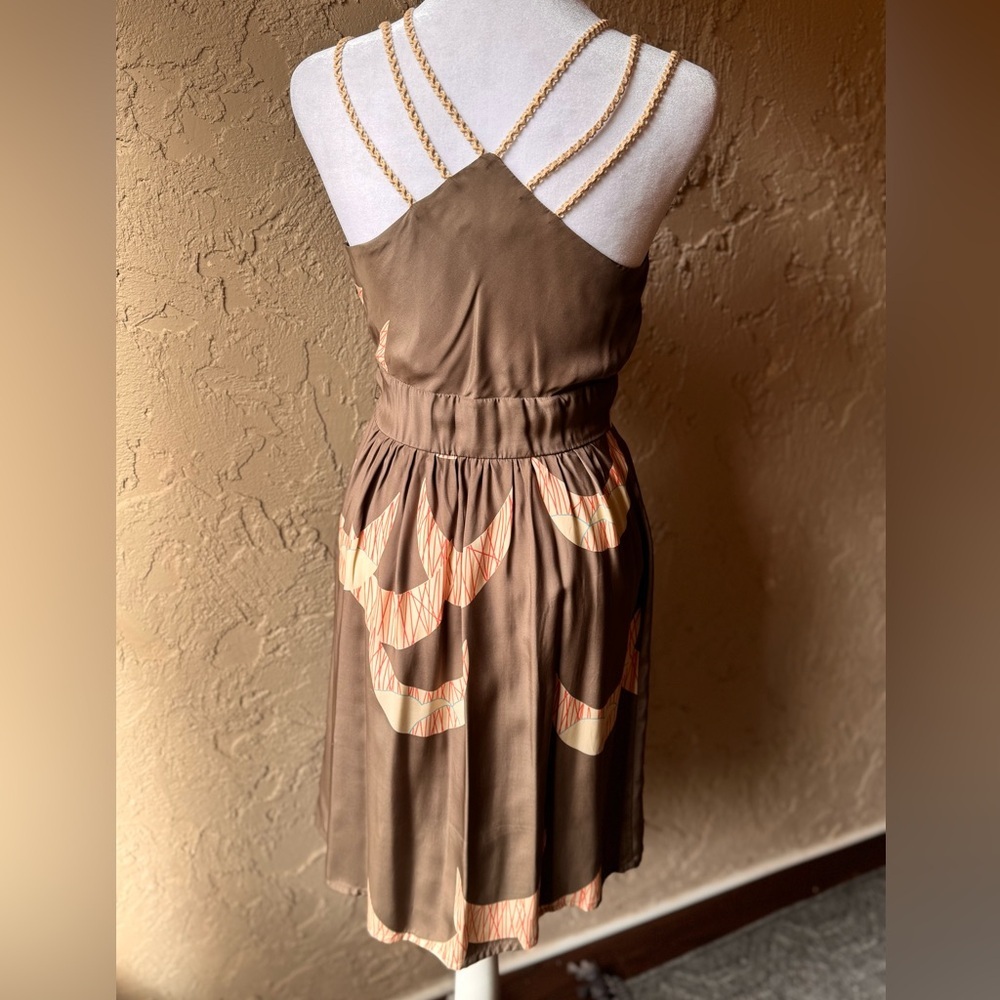 Anthropologie Harkham Silk Cowl Neck Dress - Picture 2 of 11